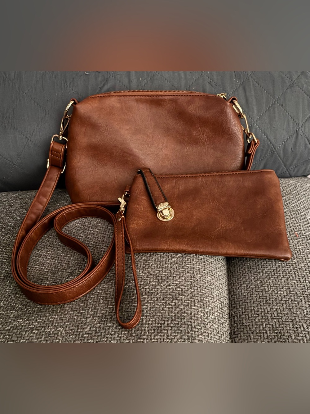 Classic Crossbody & Wristlet Set